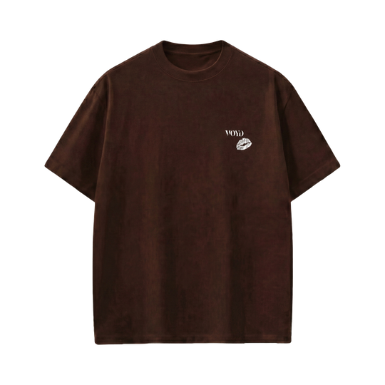 Voyd Design Drip Brown T-shirt