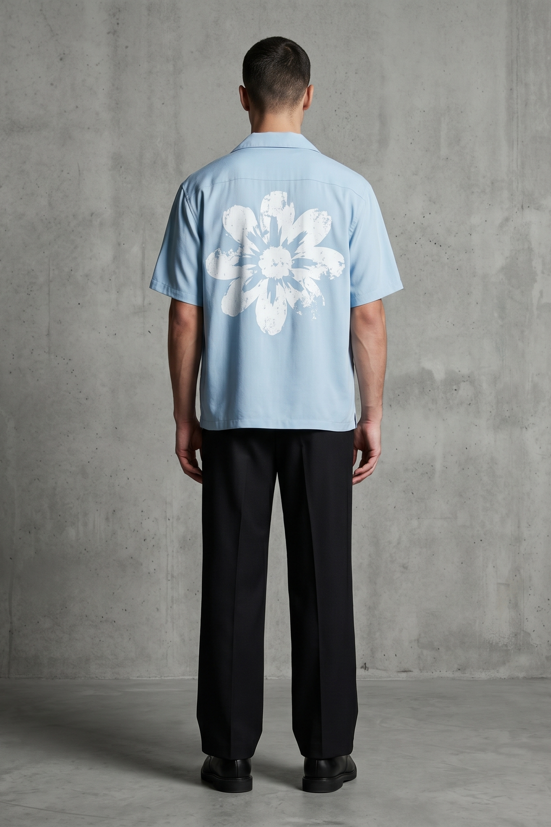 Void Petal Syndicate Ice Blue Bowling Shirt