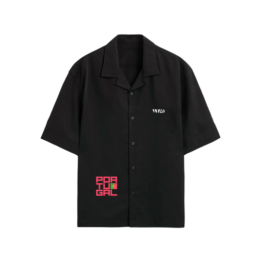 Voyd Seven Supreme Black Bowling Shirt