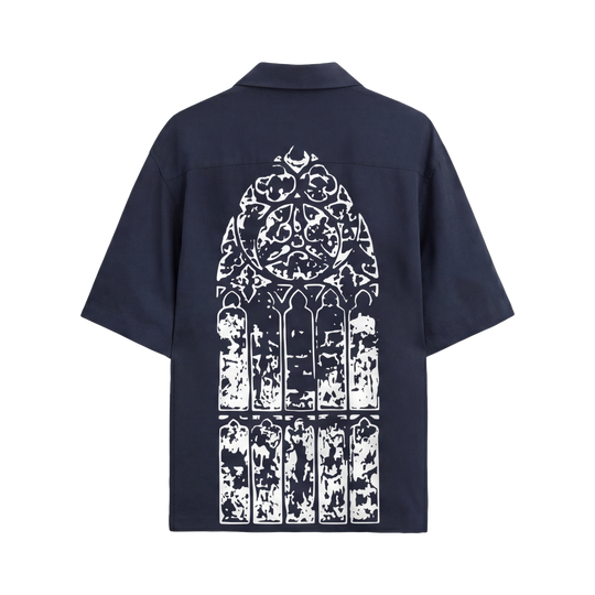 Void Silent Riot Blue Bowling Shirt