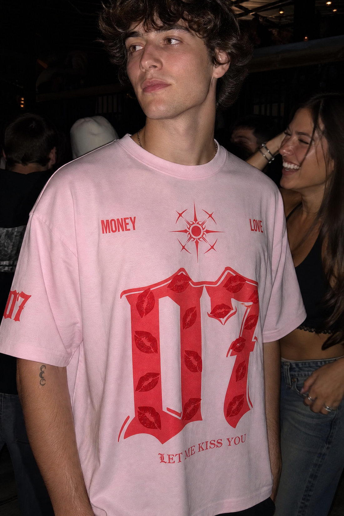 Voyd Lovers in Noir Pink T-shirt