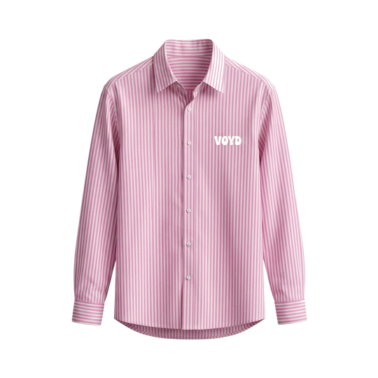 Voyd I am a Child of God Pink Stripe Shirt