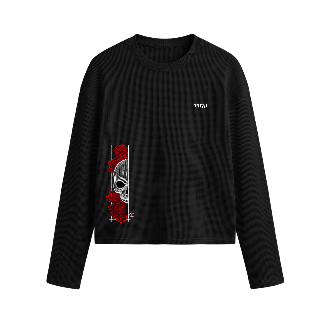 Voyd Hustle Hard Oversized Waffle T-shirt Black