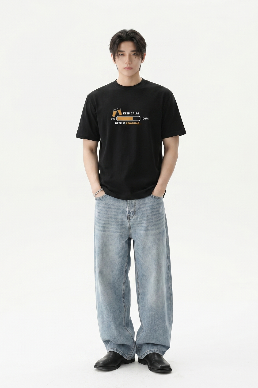 Voyd Bare Bones Mood Black t-shirt