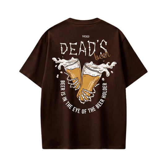 Voyd Dead But Vibing Brown t-shirt