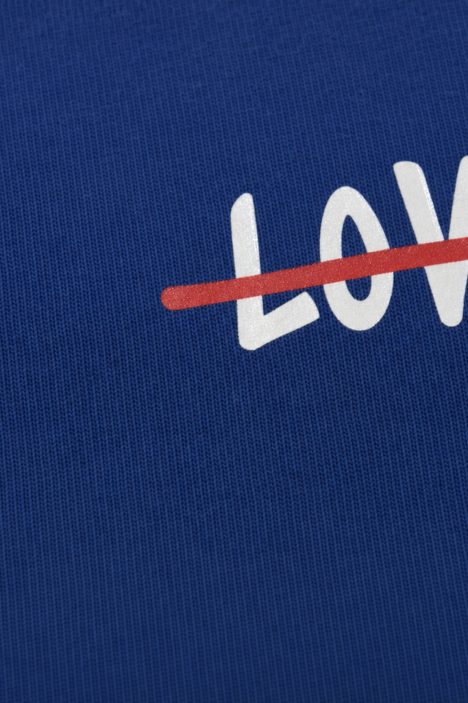 Close-up fabric detail - Voyd Love Kills Slowly T-shirt