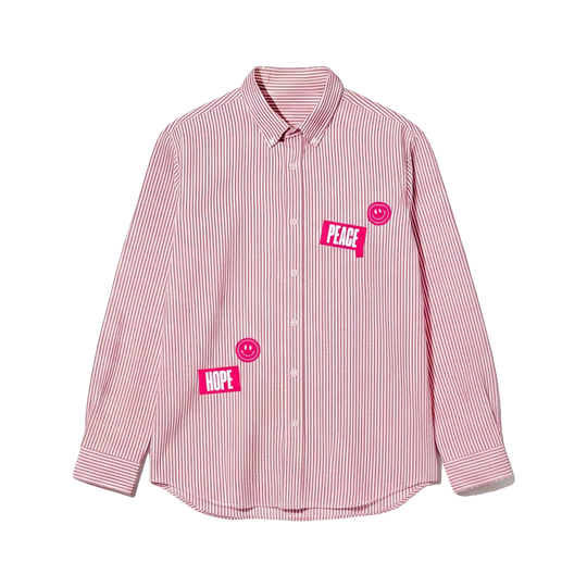 Voyd Dream Plan Pink Stripe Shirt