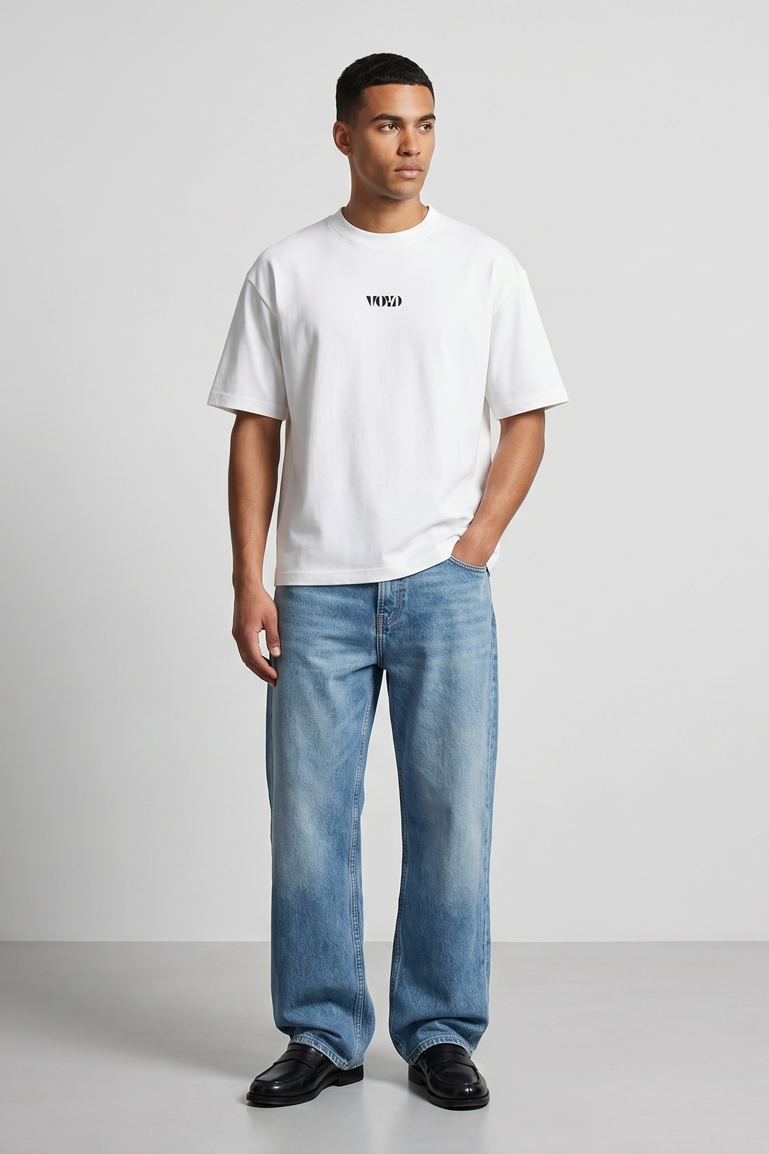 Voyd Bar Code White t-shirt