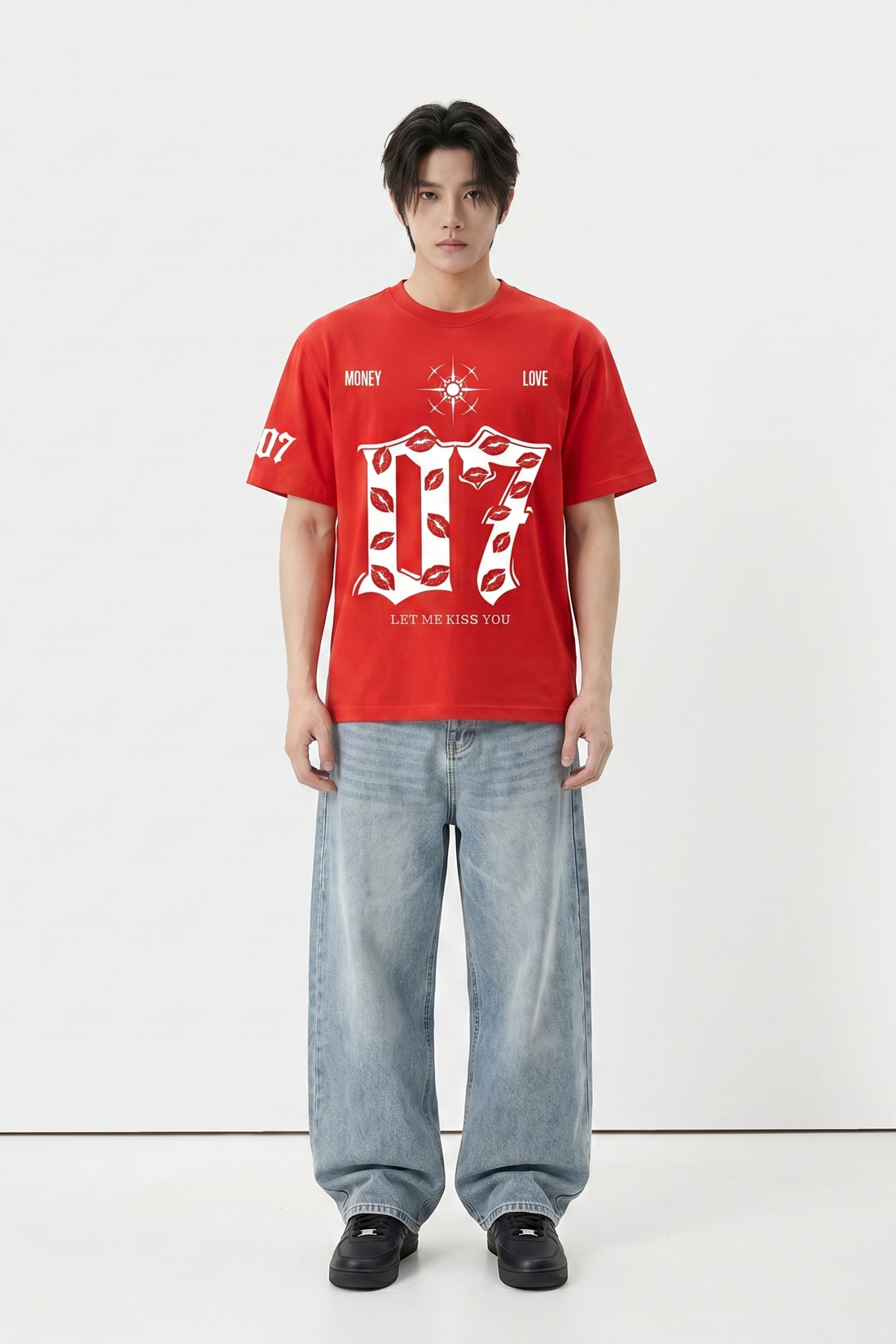 Voyd Lovers in Noir Red T-shirt