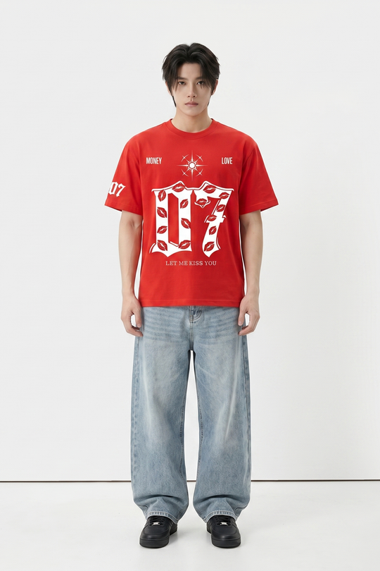 Voyd Lovers in Noir Red T-shirt
