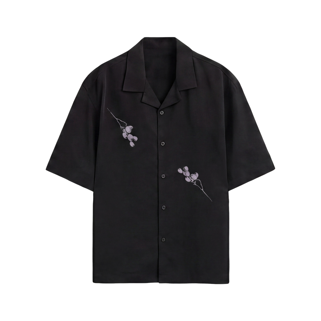 Void Obsidian Wings black Bowling Shirt