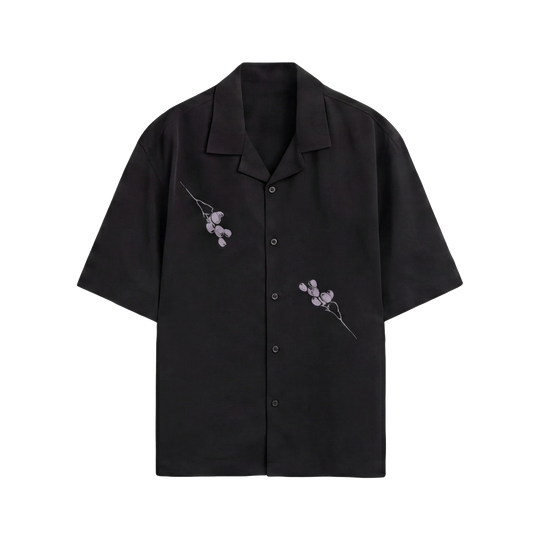 Void Obsidian Wings black Bowling Shirt