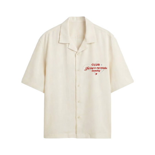 Void Voidwear White Bowling Shirt