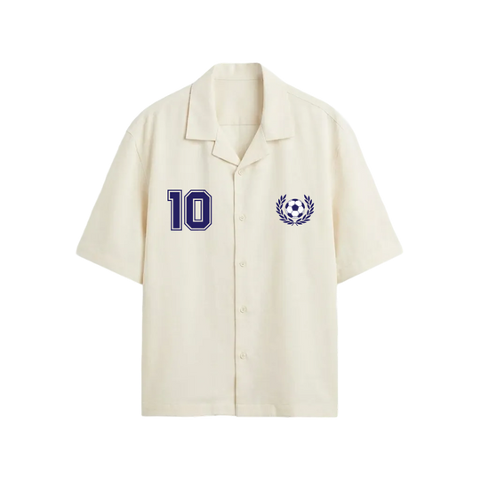 Voyd GOAT Code White Bowling Shirt