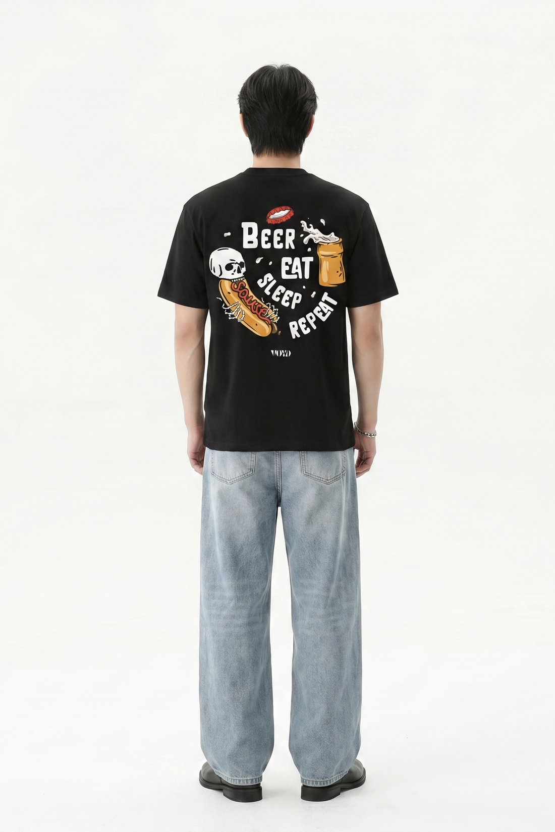 Voyd Bare Bones Mood Black t-shirt