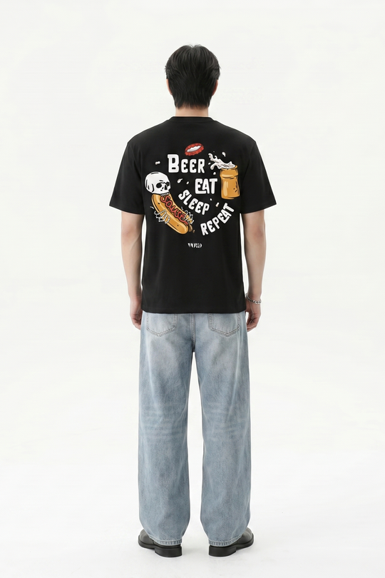 Voyd Bare Bones Mood Black t-shirt