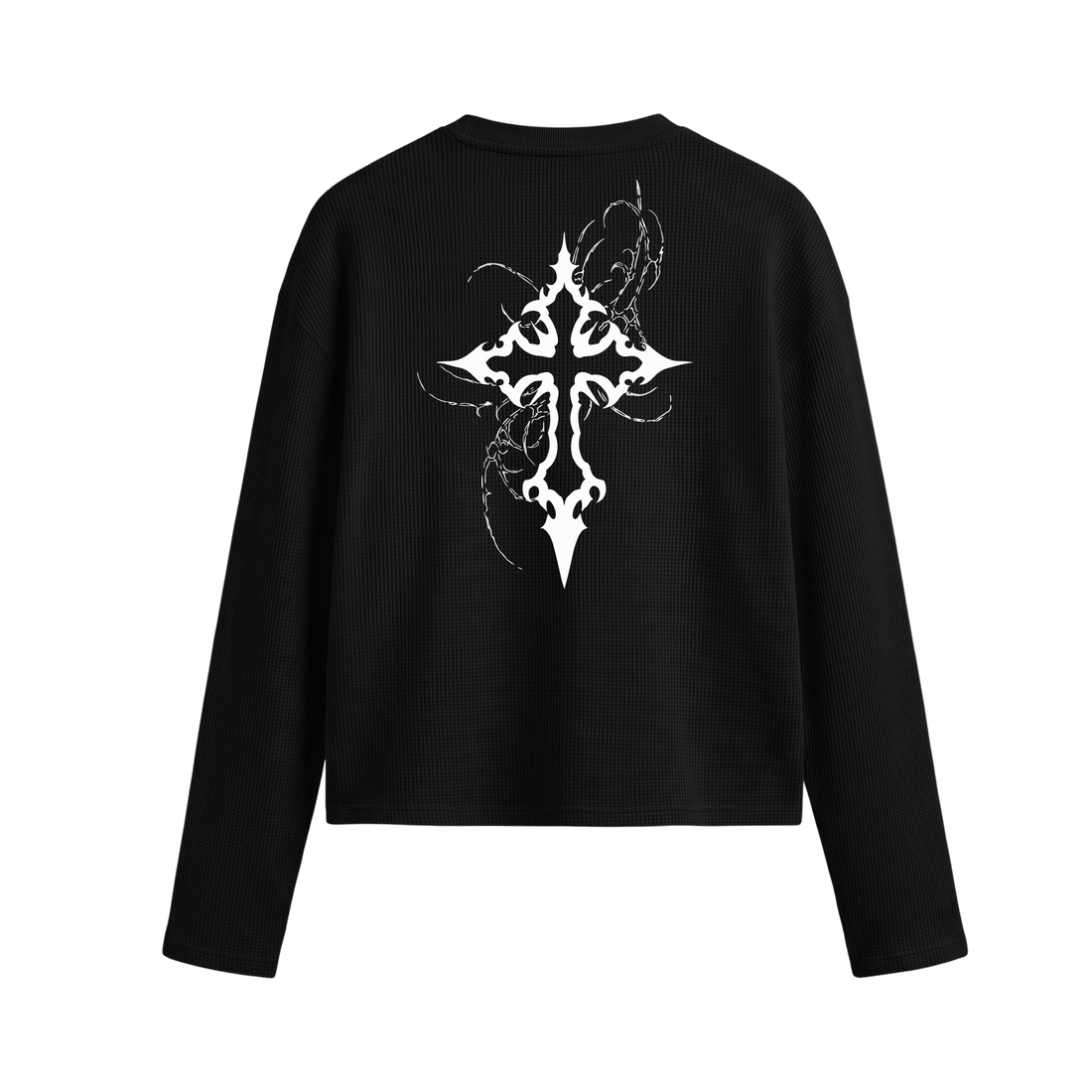 Voyd Stellar Drift Oversized Waffle T-shirt Black