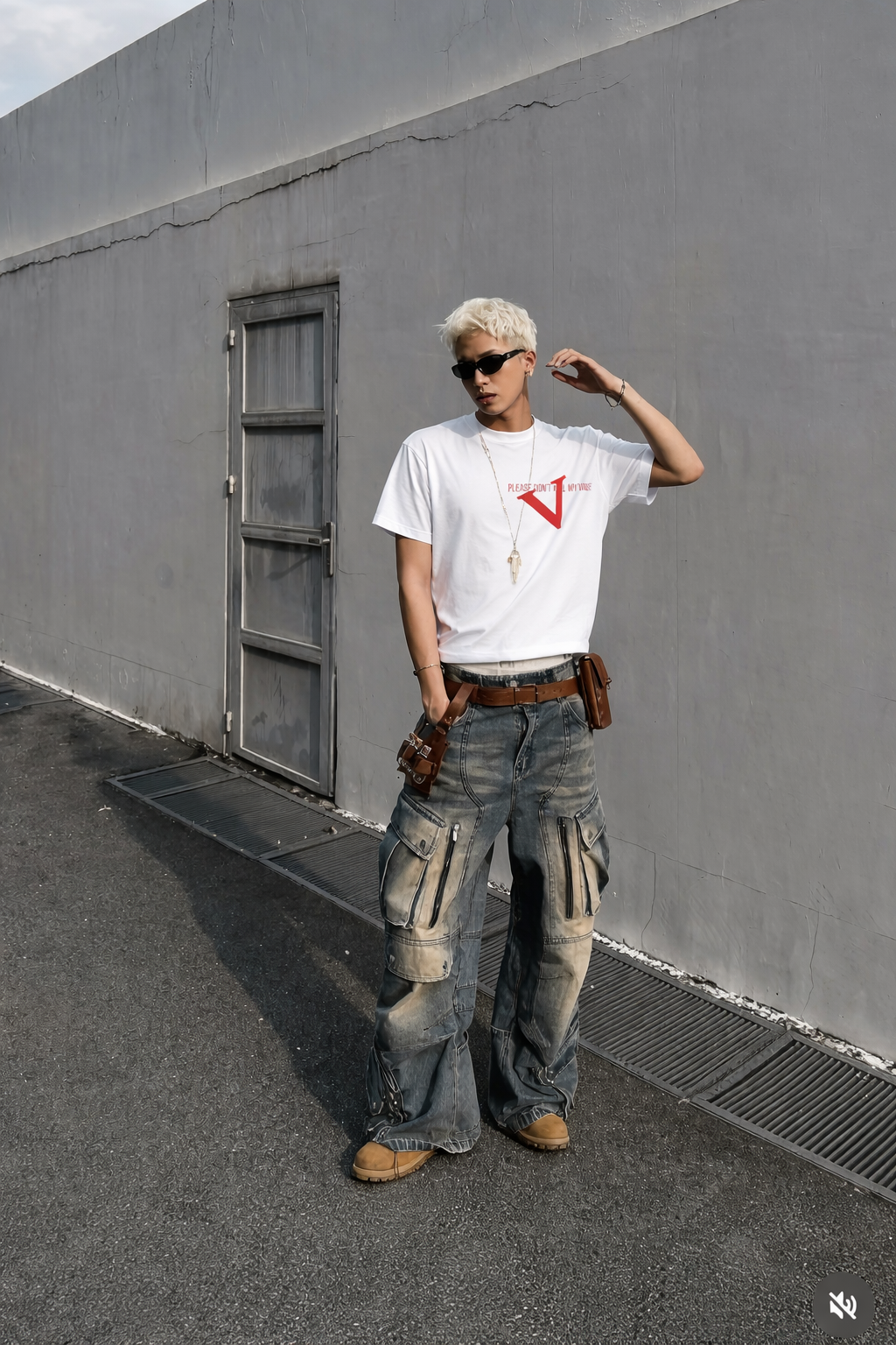 Voyd Mental Noise white T-shirt