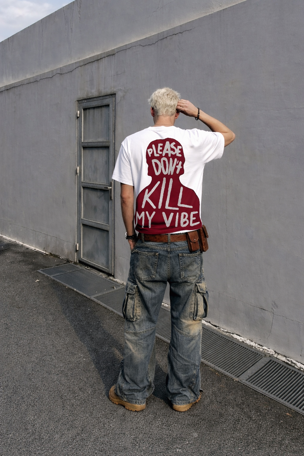 Voyd Mental Noise white T-shirt