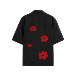 Void Elegy in Red Black Bowling Shirt
