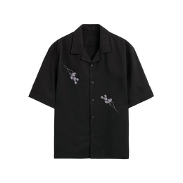 Void Obsidian Wings black Bowling Shirt