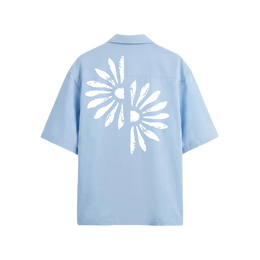Void Petal Syndicate Ice Blue Bowling Shirt