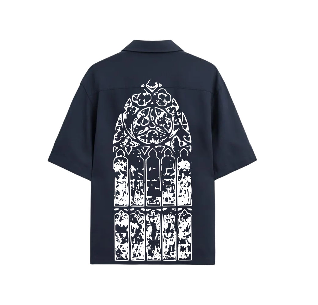 Void Silent Riot Blue Bowling Shirt