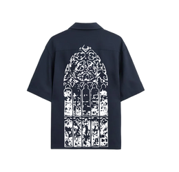 Void Silent Riot Blue Bowling Shirt