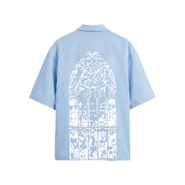 Void Silent Riot Ice Blue Bowling Shirt