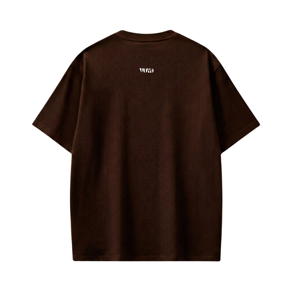 Voyd AM PM Routine Brown t-shirt