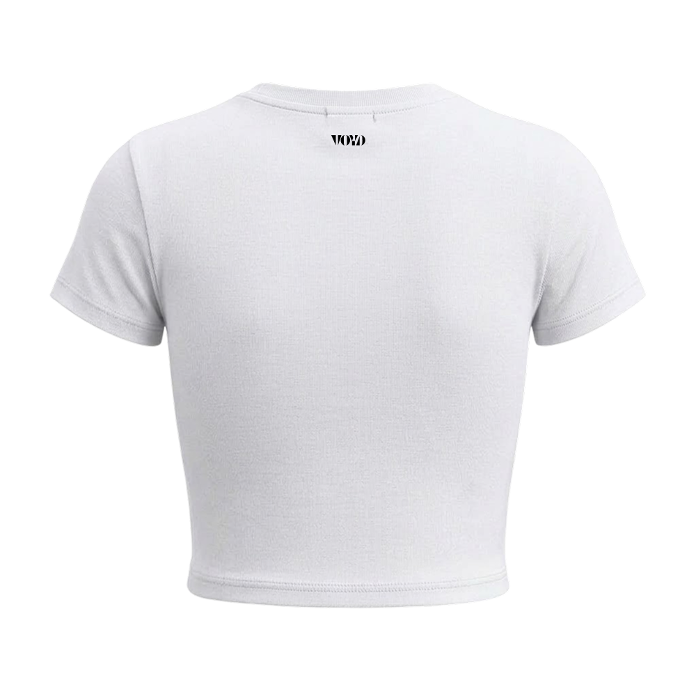 Voyd Black Silk baby Tee White