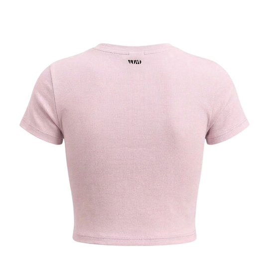 Voyd Black Widow Baby Tee pink