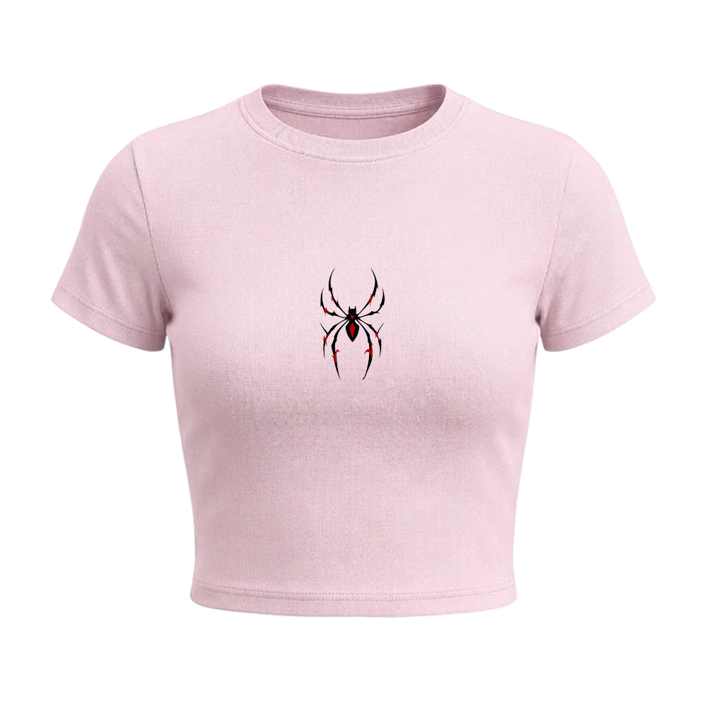 Voyd Black Widow Baby Tee pink
