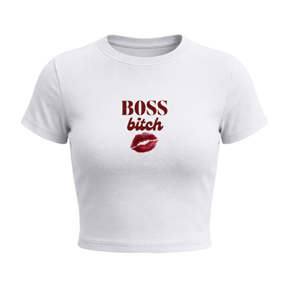 Voyd Boss bitch baby Tee White