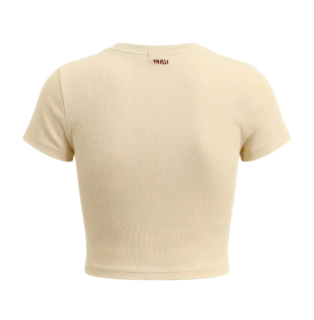 Voyd Boss bitch butter yellow baby tee