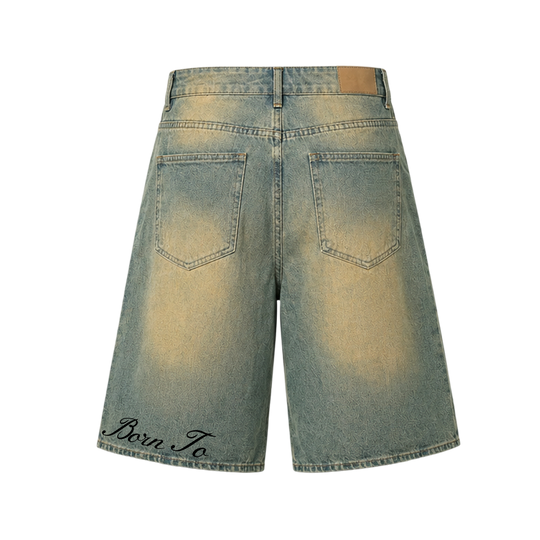 Voyd Cobweb Jorts dirty wash
