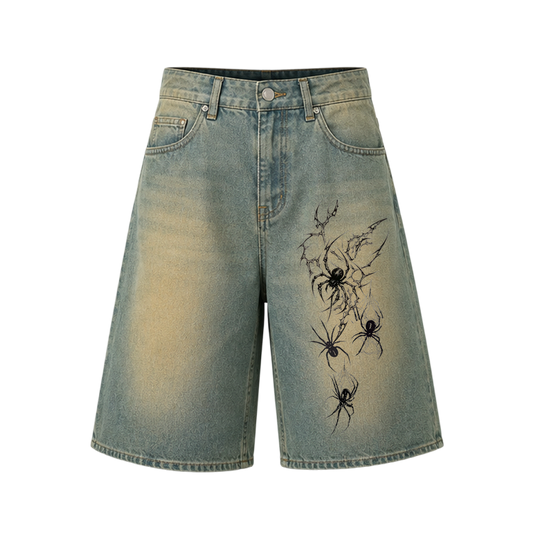 Voyd Cobweb Jorts dirty wash