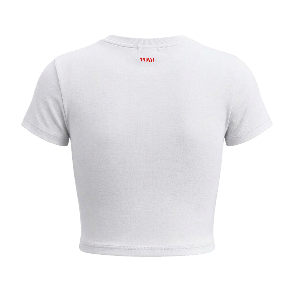 Voyd Dark wing Baby Tee White