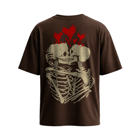 Voyd Dead Romance T-shirt Brown