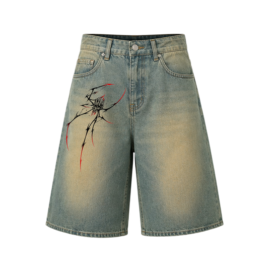Voyd  Dead Web Jorts dirty wash