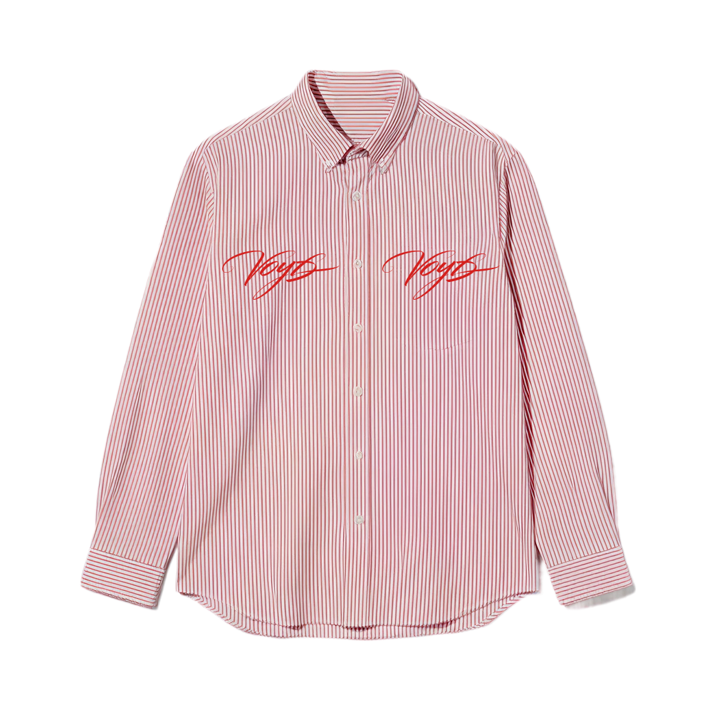 Voyd Divine and Dangerous Pink Stripe Shirt