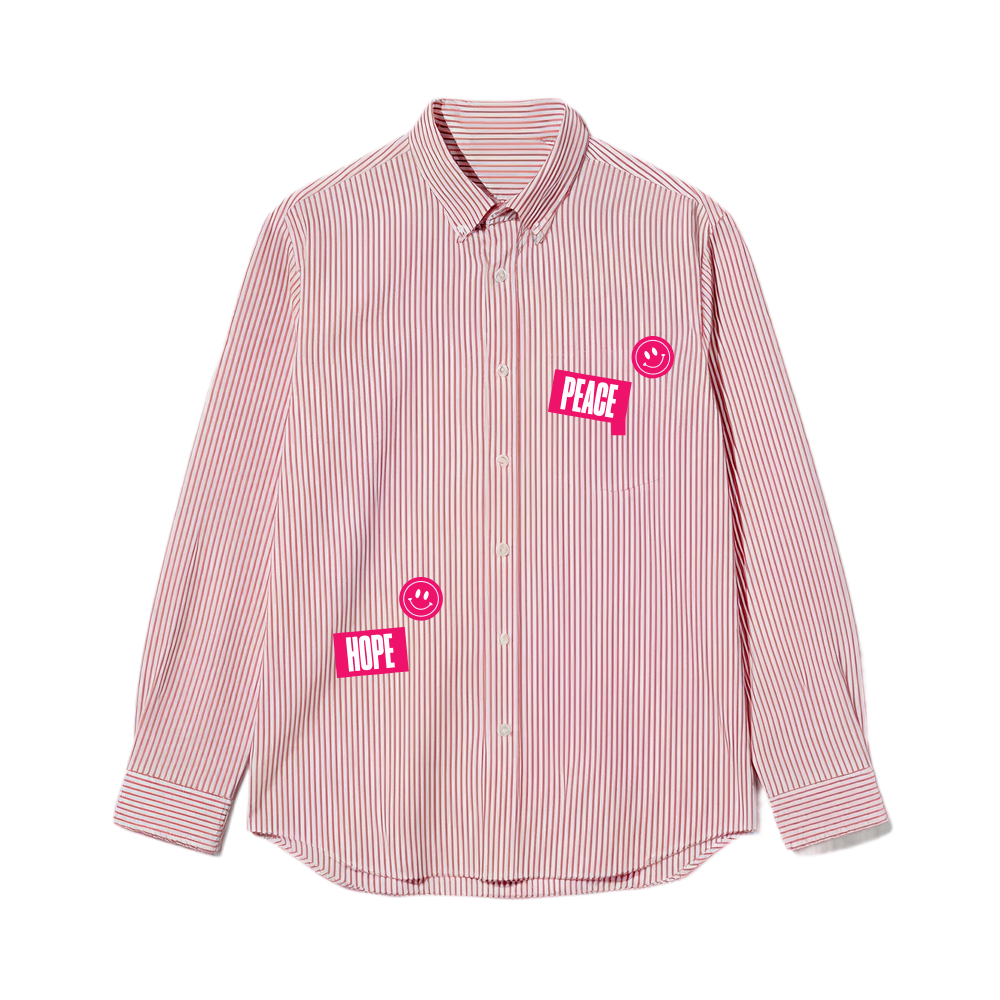 Voyd Dream Plan Pink Stripe Shirt