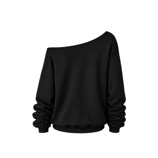 Voyd Eclipse Cross off-shoulder Black Top