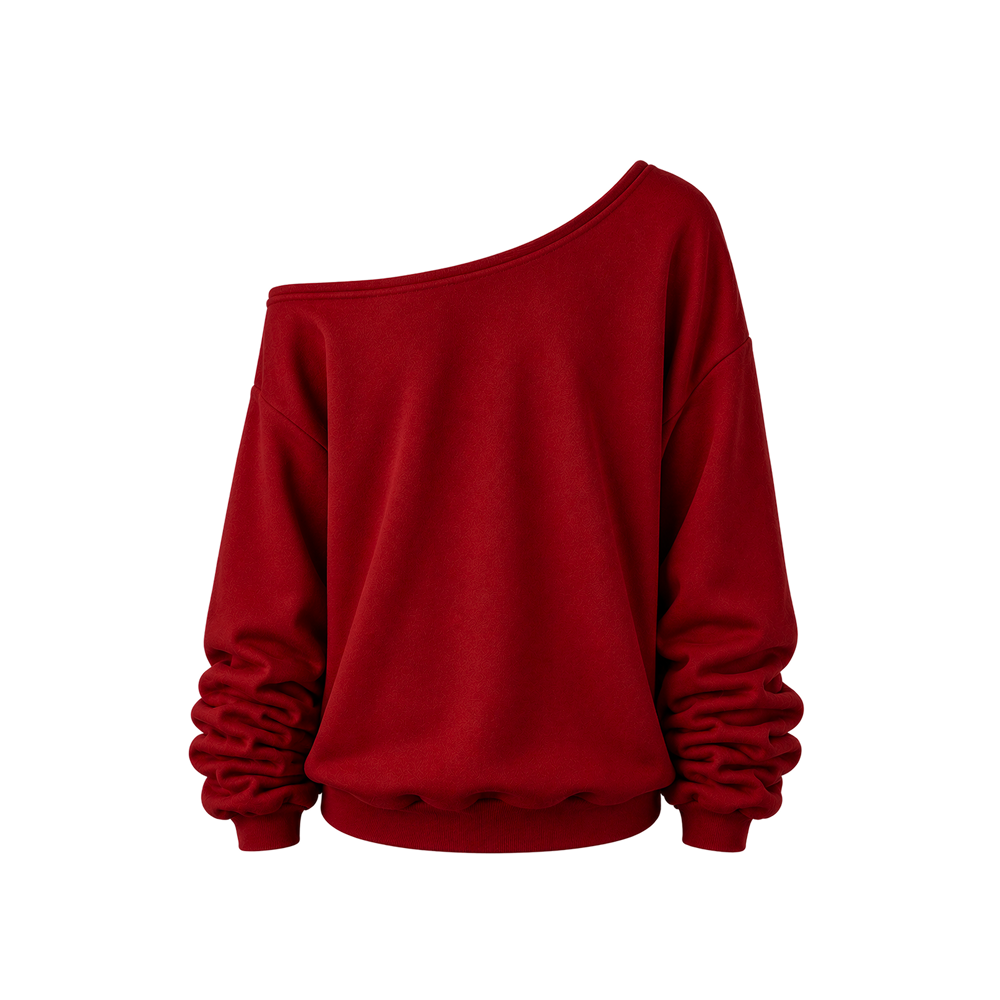 Voyd Holy Ruin off-Shoulder Red Top