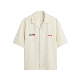 Voyd French Riviera Club White Bowling Shirt