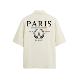 Voyd French Riviera Club White Bowling Shirt