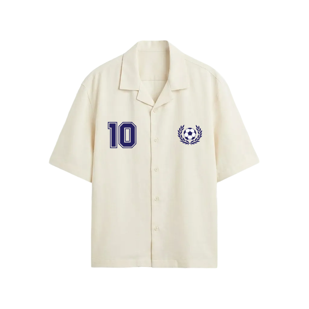 Voyd GOAT Code White Bowling Shirt