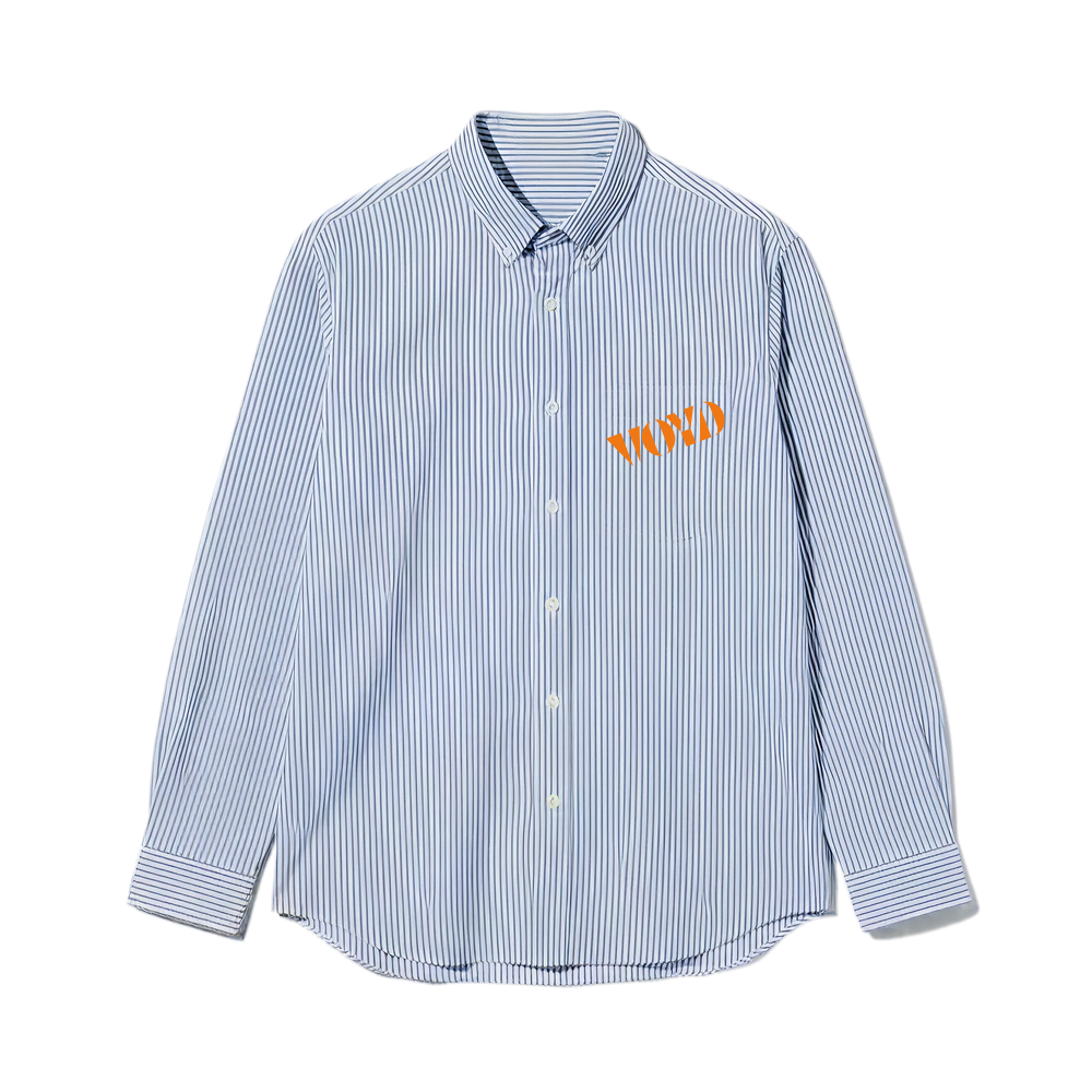 Voyd God's Got This Blue Stripe Shirt