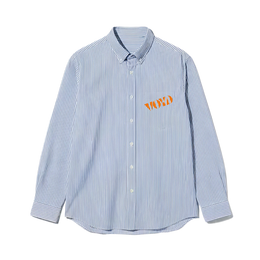 Voyd God's Got This Blue Stripe Shirt