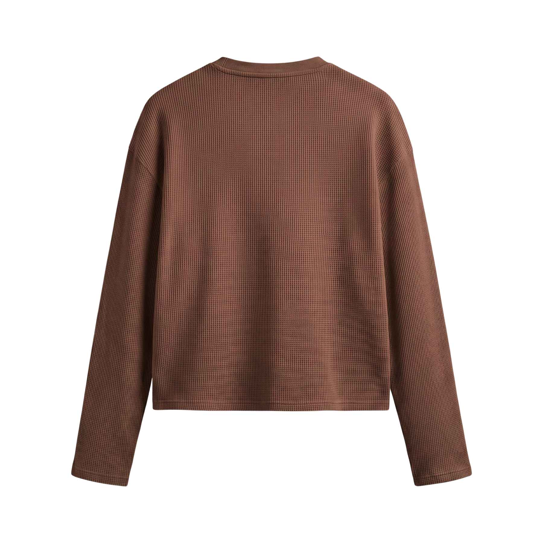 Voyd Hidden Focus Brown Waffle T-shirt